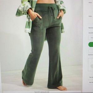 Aerie Green flared sweats